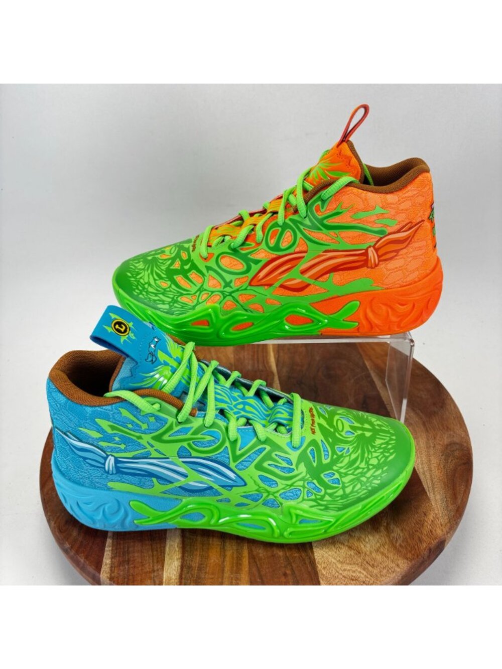 Puma Lamelo Ball MB 04 Mn 8.5 Teenage Mutant Ninja Turtles Leonardo Michelangelo - Picture 9 of 10